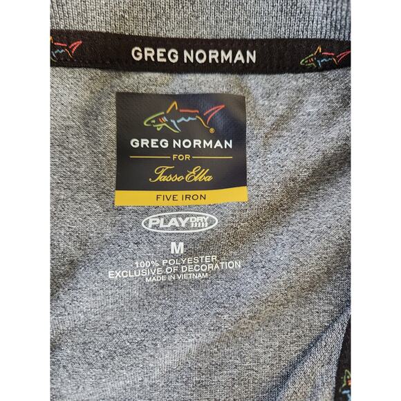 Greg Norman for Tasso Elba Men's Classic Five Iron Polo Golf Shirt M - Picture 5 of 7